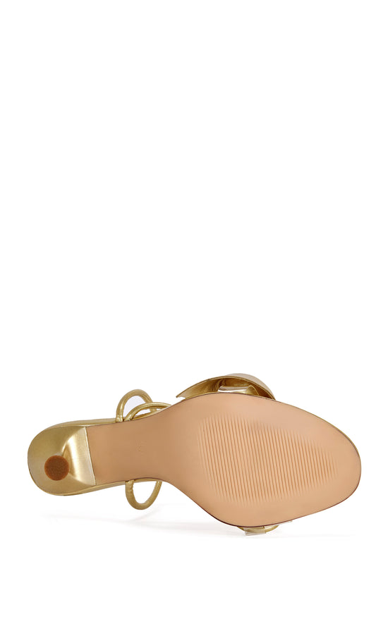 NILO-GOLD STILETTO SANDAL
