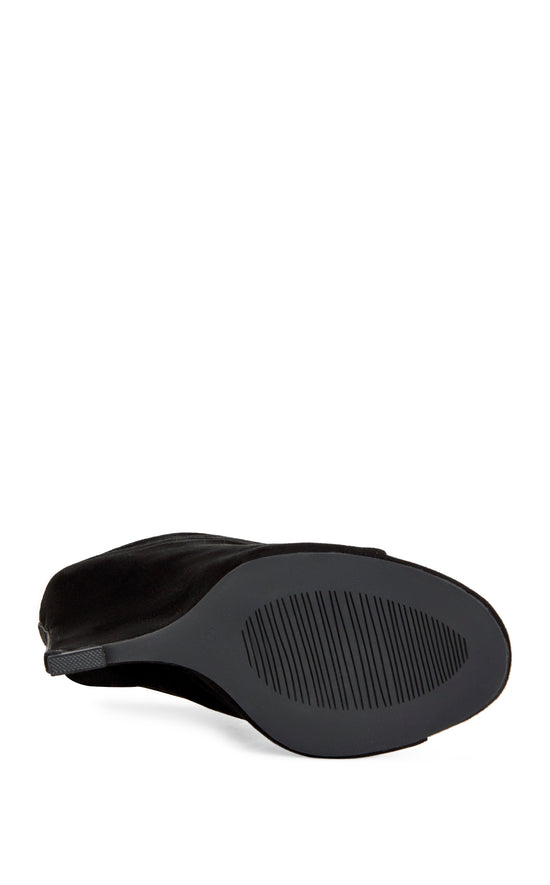 NOVIS-BLACKSUEDE WEDGE SANDAL | AZALEA WANG