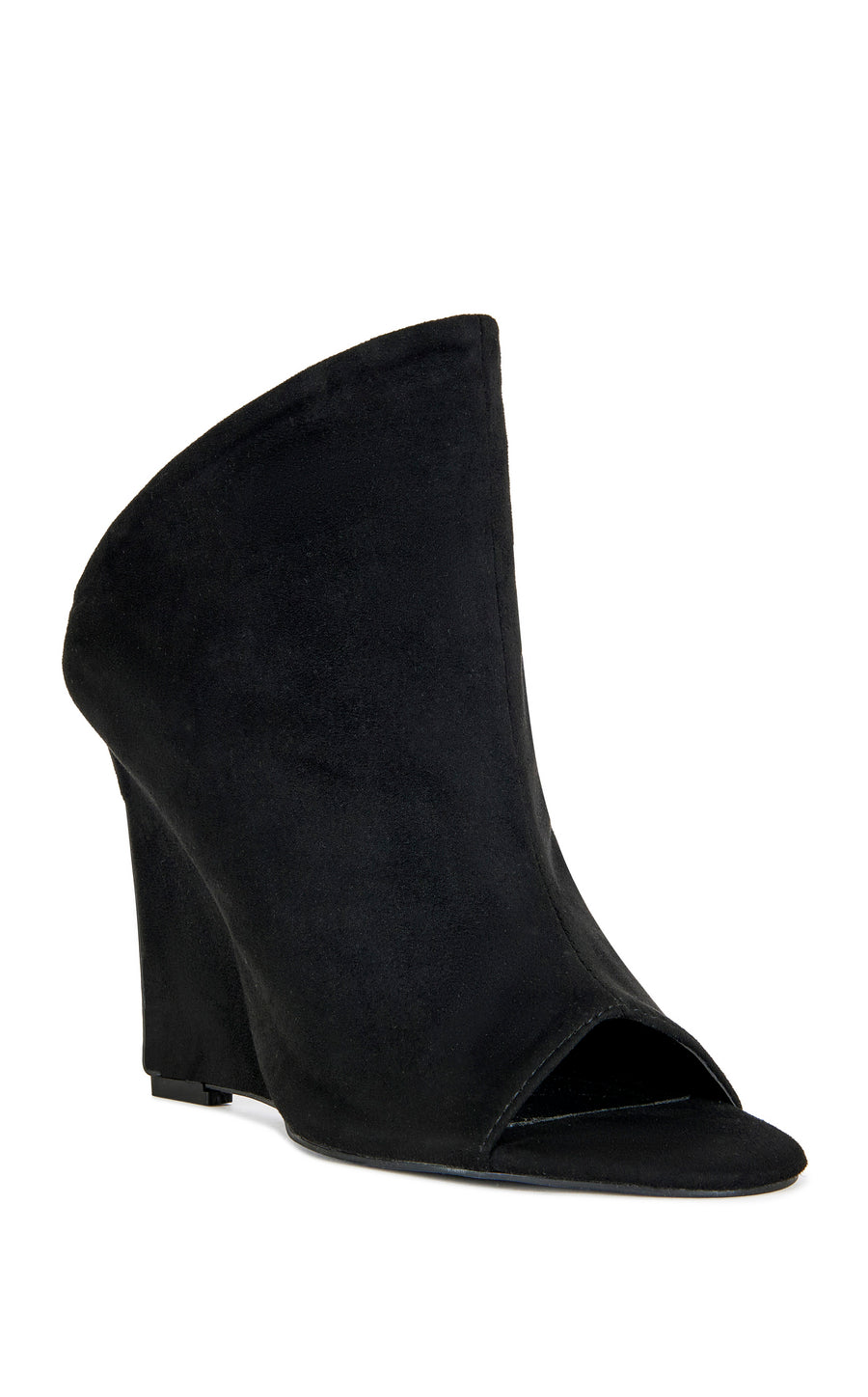 NOVIS-BLACKSUEDE WEDGE SANDAL | AZALEA WANG