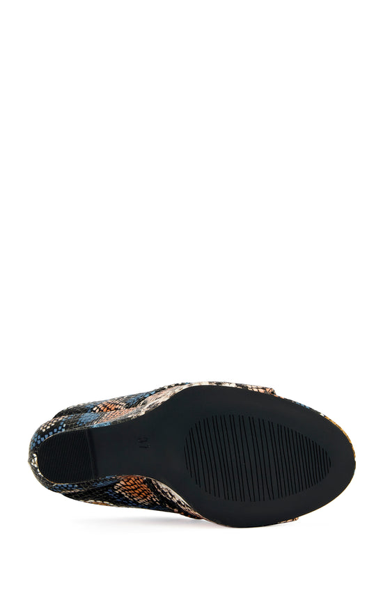 ORENA-SNAKEMULTI WRAP-AROUND WEDGE SANDAL