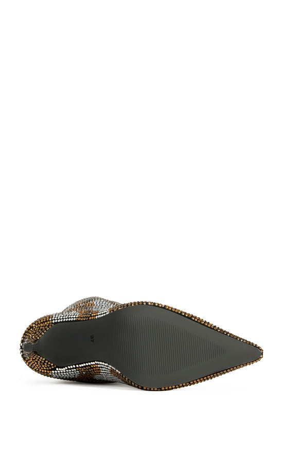 ORIEL-BRONZEMULTI EMBELLISHED STILETTO BOOT