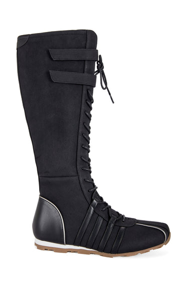 OZZY-BLACK FLAT SNEAKER | AZALEA WANG