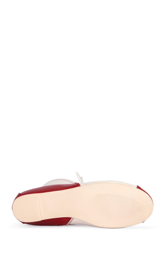 PASSER-RED FLAT SNEAKER | AZALEA WANG