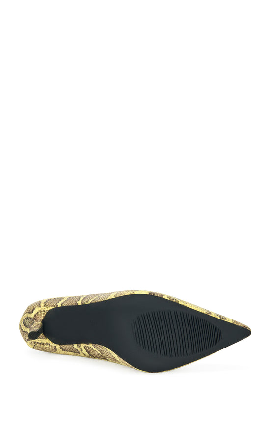PATRICC-YELLOWSNAKE STILETTO PUMP