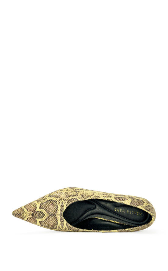 PATRICC-YELLOWSNAKE STILETTO PUMP