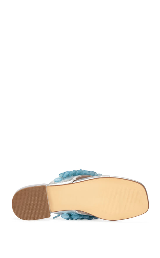 PEARLIA-SILVERMULTI MOTHER OF PEARL THONG FLAT SANDAL