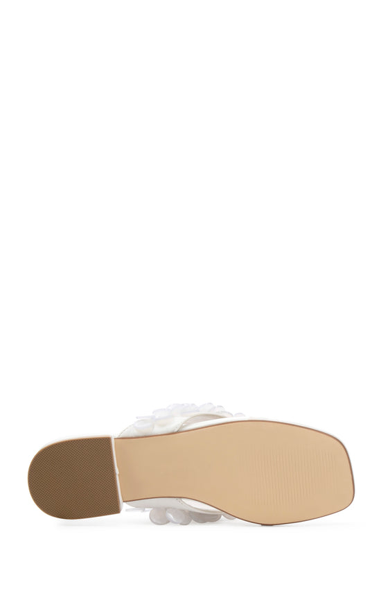 PEARLIA-WHITE MOTHER OF PEARL THONG FLAT SANDAL