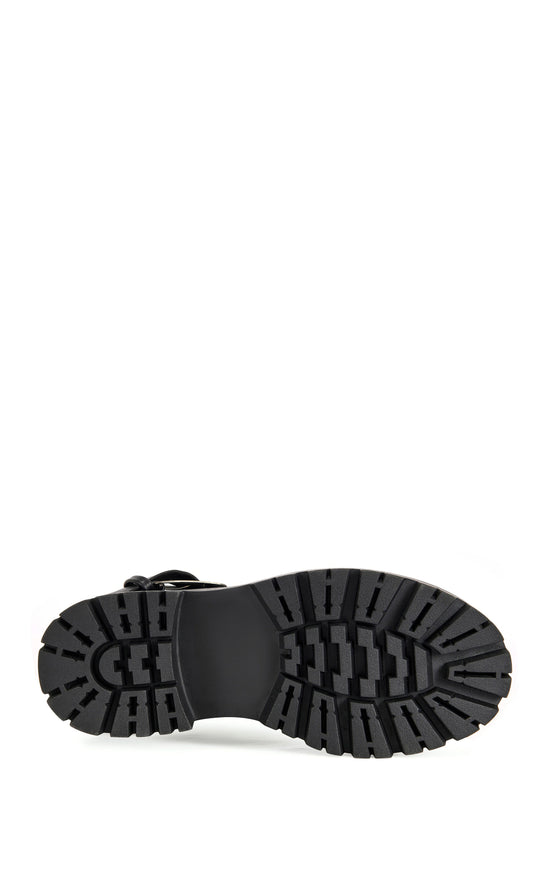 PHRIXUS-BLACK ASYMMETRICAL COMBAT BOOTIE