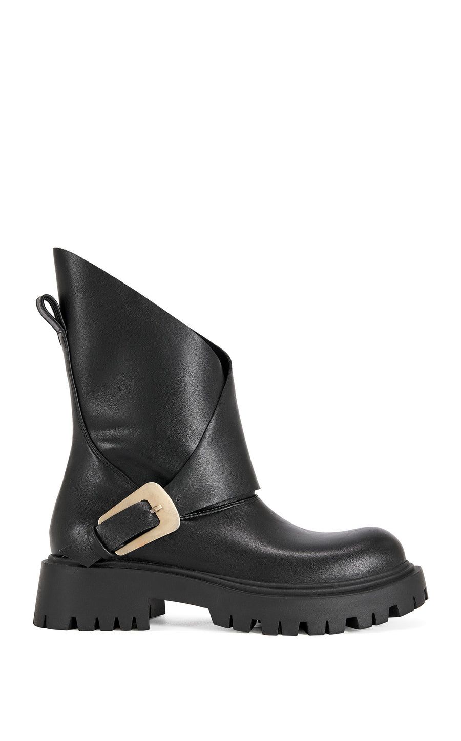 PHRIXUS-BLACK FLAT BOOTIE | AZALEA WANG