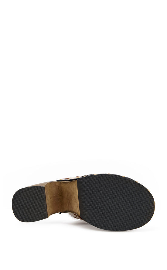 PICARD-COW GENUINE CALF HAIR PLATFORM PUMP