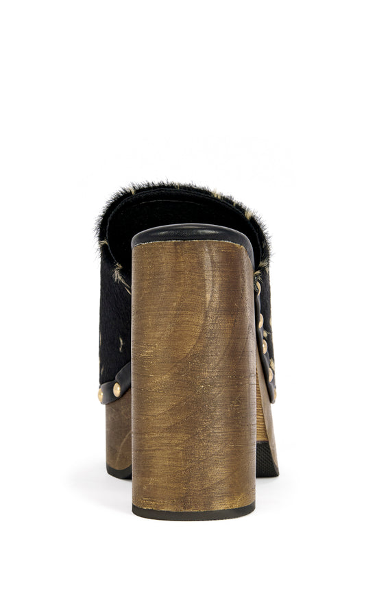 PICARD-DEER GENUINE LEATHER BLOCK PUMP