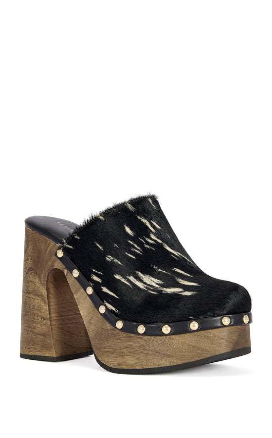 PICARD-DEER GENUINE LEATHER BLOCK PUMP