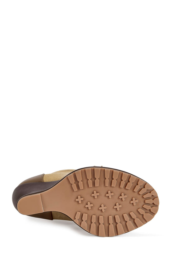 PINGREE-BROWN WEDGE BOOTIE