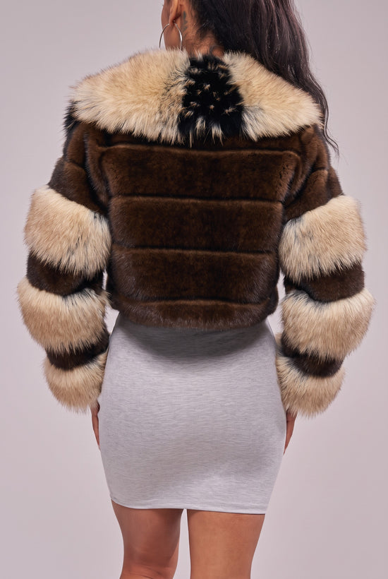 PORTIA-FUR FAUX FUR JACKET | AZALEA WANG