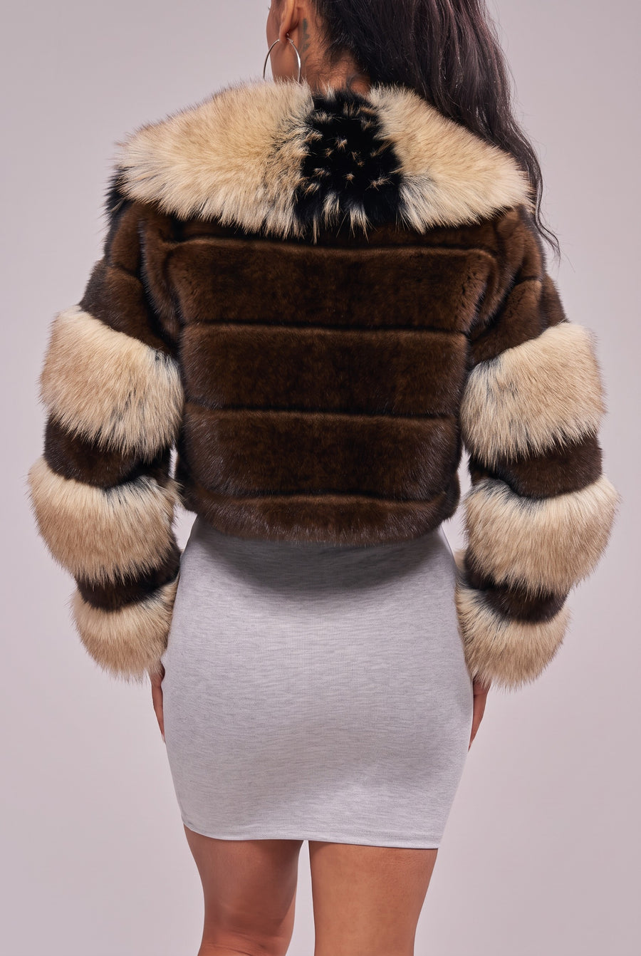 PORTIA-FUR CROPPED FAUX FUR JACKET – Azalea Wang