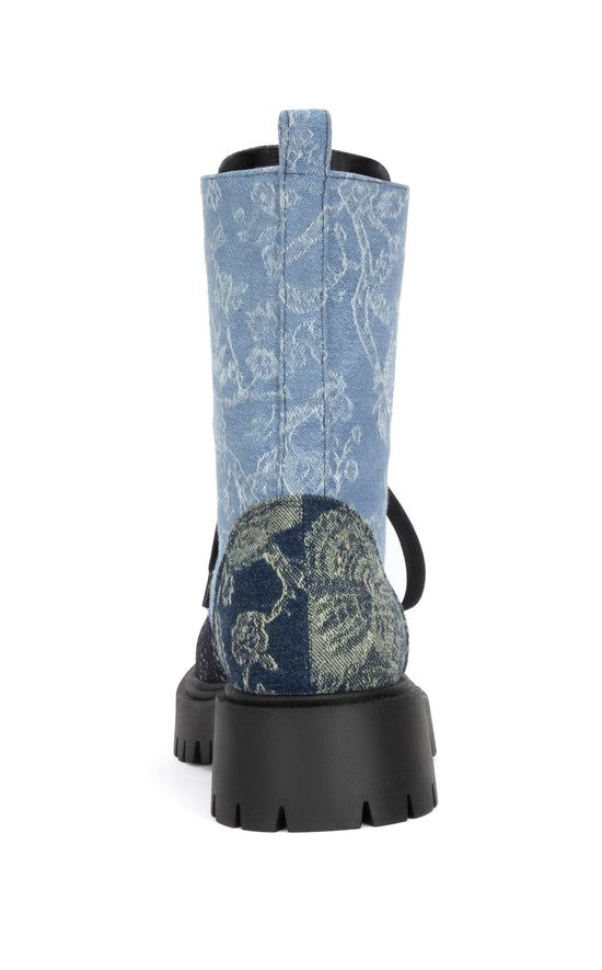 PROVIDENCE-DENIM BANDANA COMBAT BOOTIE