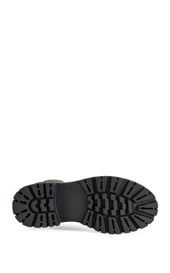 PROVIDENCE-DENIM BANDANA COMBAT BOOTIE