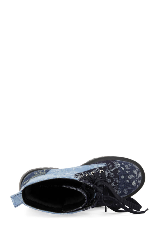 PROVIDENCE-DENIM BANDANA COMBAT BOOTIE