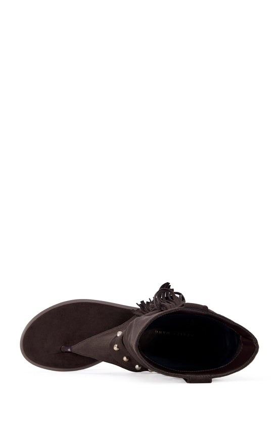 RAINER-CHOCOLATE GLADIATOR FLAT SANDAL
