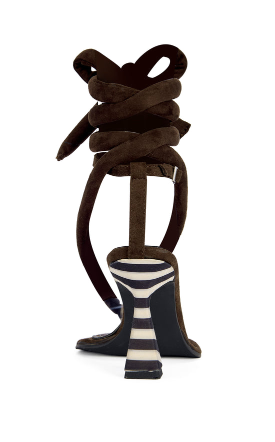 RAMIEL-CHOCOLATE STILETTO SANDAL