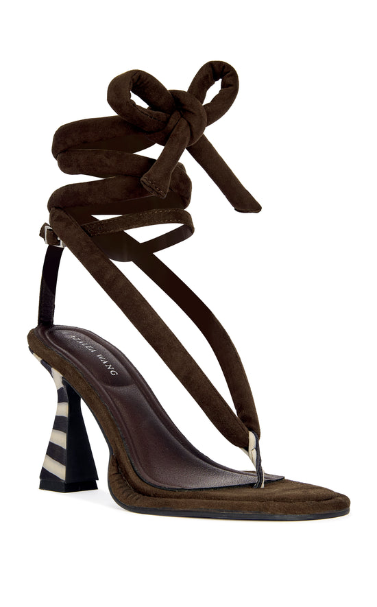 RAMIEL-CHOCOLATE STILETTO SANDAL