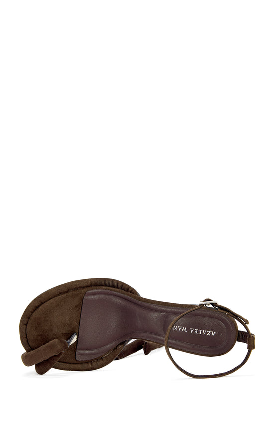 RAMIEL-CHOCOLATE STILETTO SANDAL