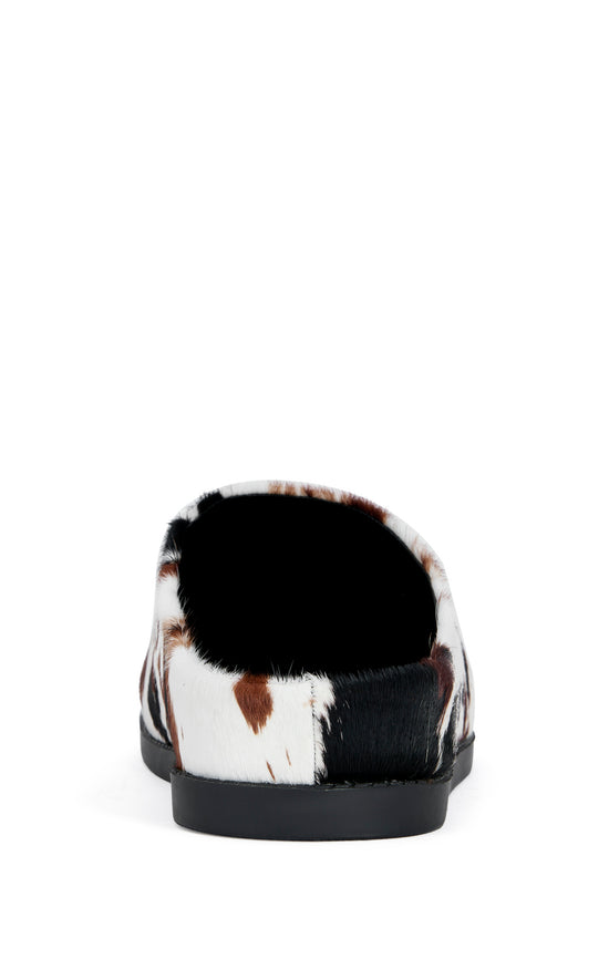 RAMSES-COW GENUINE LEATHER SLIP-ON FLAT