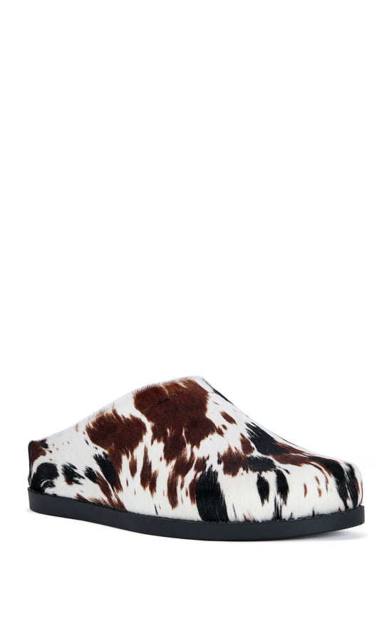 RAMSES-COW GENUINE LEATHER SLIP-ON FLAT