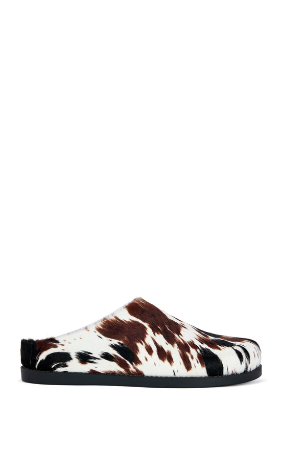 RAMSES-COW GENUINE LEATHER SLIP-ON FLAT