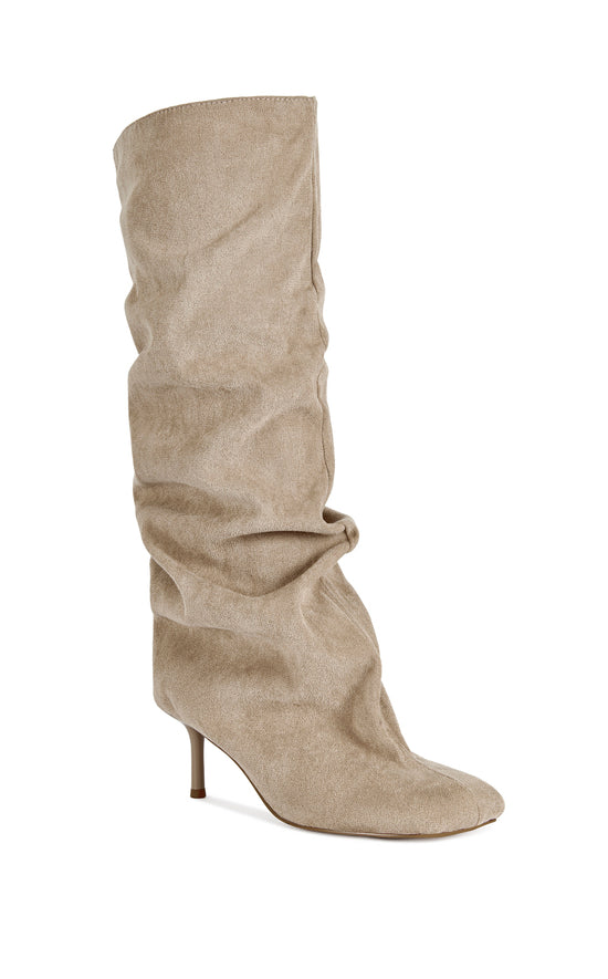 RANDALL-NUDE STILETTO SLOUCH BOOT