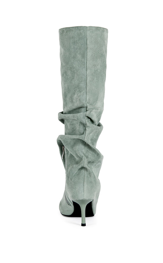 RANDALL-SAGE STILETTO SLOUCH BOOT