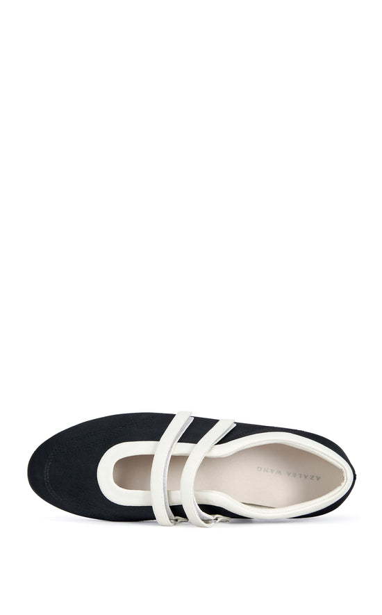 RANDILYN-BLACK BALLET FLAT SNEAKER