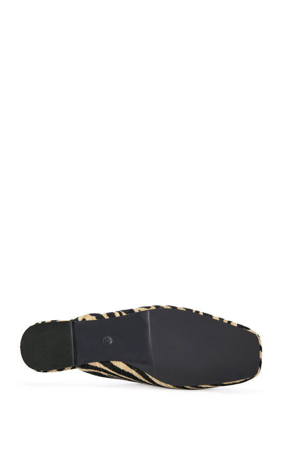 RAPHAEL-ZEBRA GENUINE LEATHER FLAT