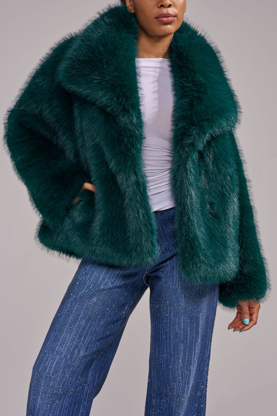 REGINA-FOREST FAUX FUR JACKET