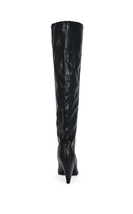 REMBRANDT-BLACK SLOUCH BLOCK BOOT