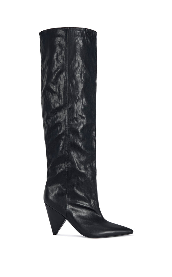 REMBRANDT-BLACK SLOUCH BLOCK BOOT