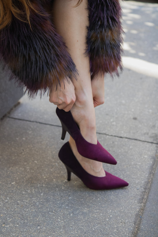 OCEANA-PURPLE OMBRE HIGH VAMP STILETTO PUMP