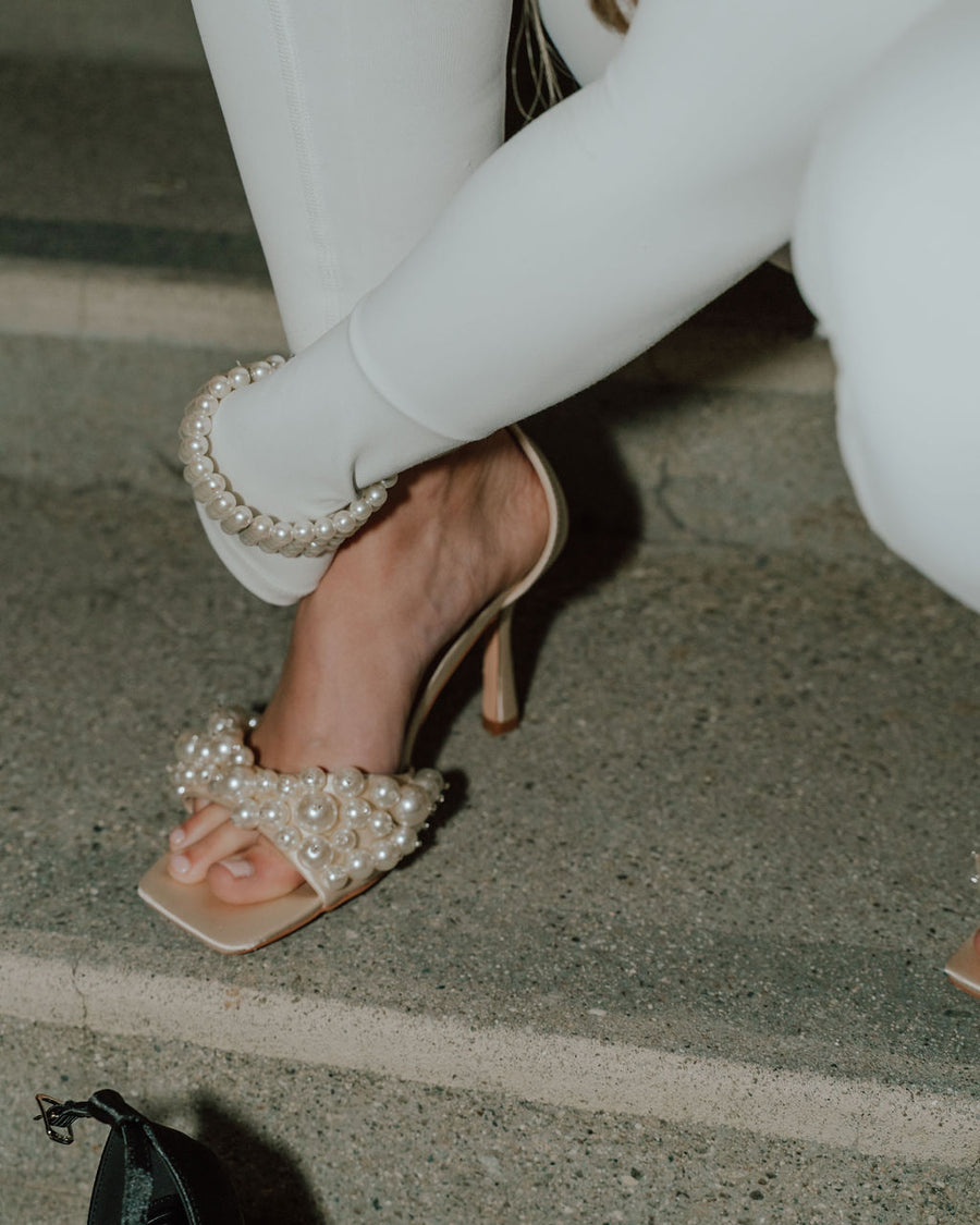 ROMILY-CHAMPAGNE STILETTO SANDAL
