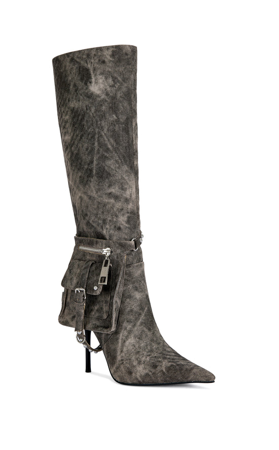 RONDEL-BROWNMULTI STILETTO BOOT