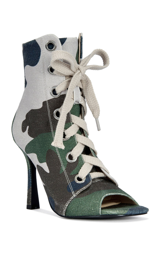 ROOFTOP-CAMO STILETTO BOOTIE