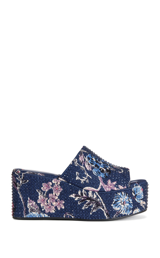 ROSALIND-BLUEMULTI RHINESTONE PLATFORM SANDAL