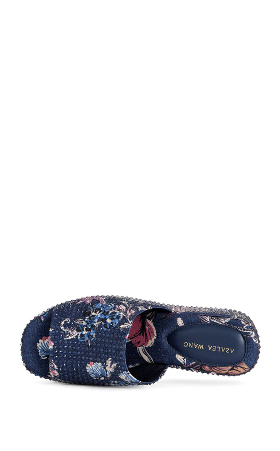 ROSALIND-BLUEMULTI RHINESTONE PLATFORM SANDAL