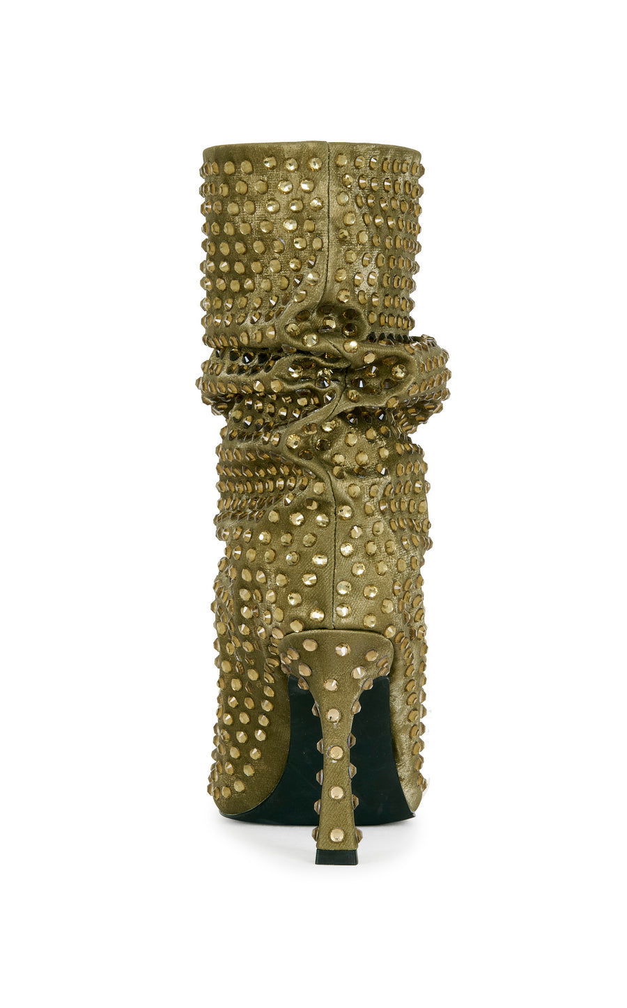 ROZSI-BRONZE PEEP TOE STILETTO BOOTIE