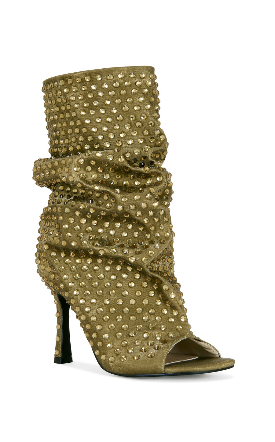 ROZSI-BRONZE PEEP TOE STILETTO BOOTIE