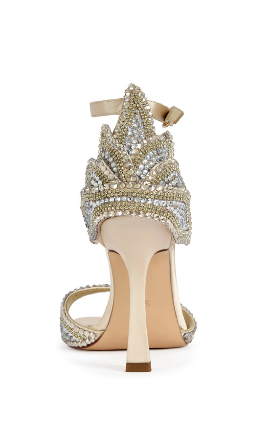 RUSYN-NUDE EMBELLISHED STILETTO SANDAL