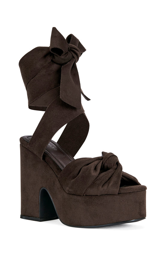 sazae　0804 SAKI-CHOCOLATE BLOCK SANDAL | AZALEA WANG