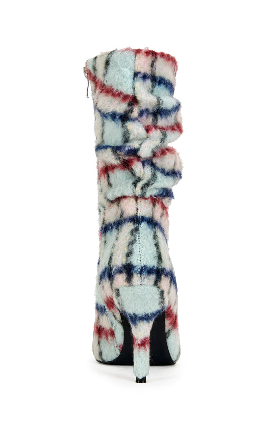 SANJIV-BOTÍN DE AGUJA MULTICOLOR AZUL