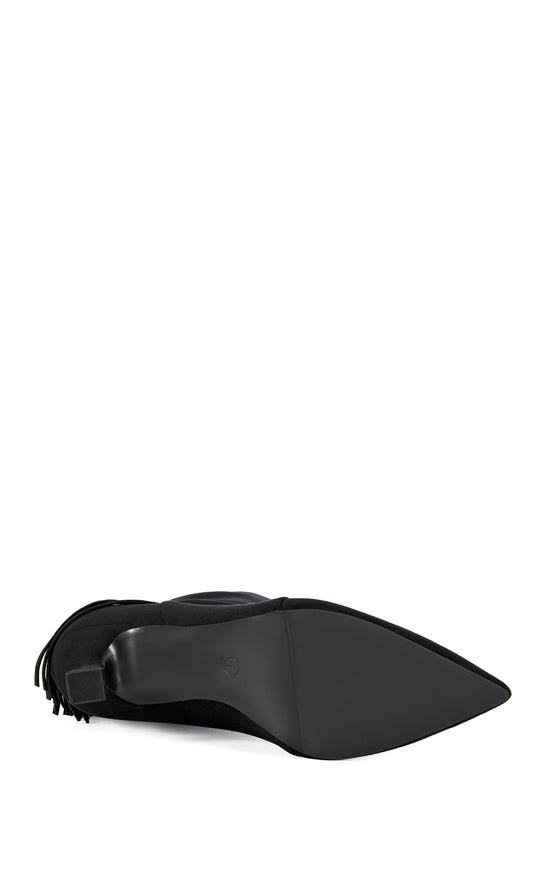 SARIAH-BLACK FRINGE BOOTIE