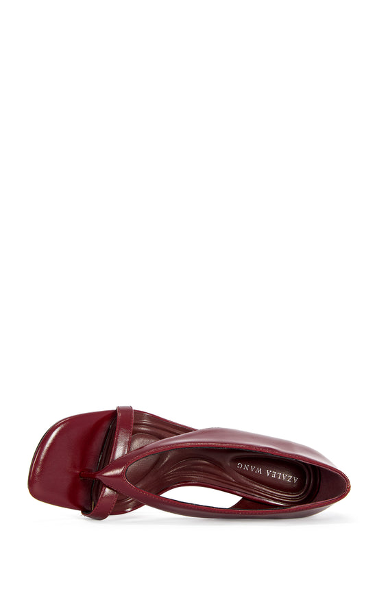 SECRET-BURGUNDY STILETTO SANDAL