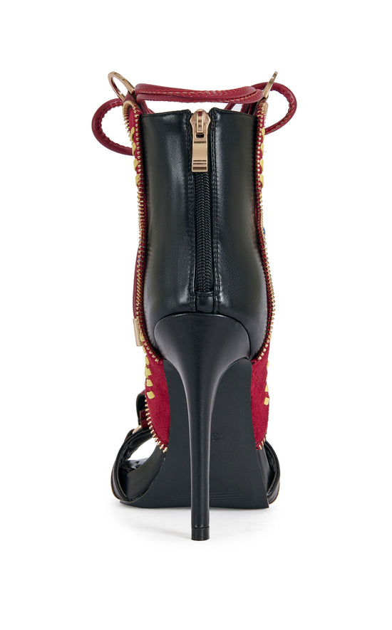 SHAINIA-BLACKMULTI GLADIATOR SANDAL BOOTIE